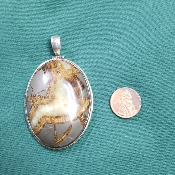 Large Agate and sterling pendant - Picture 5 of 6